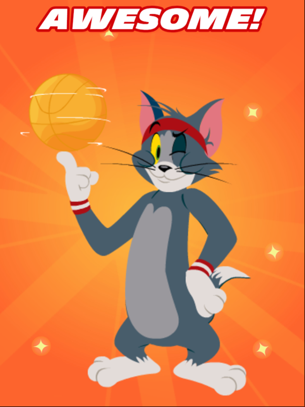 Tom & Jerry Backyard Hoops Game Awesome Screenshot.