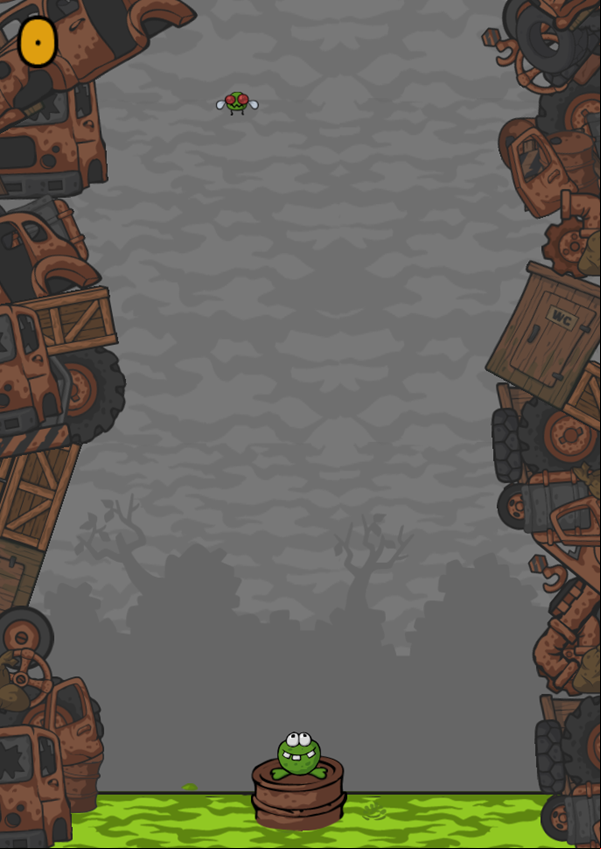 Tonguey Frog Game Start Screenshot.