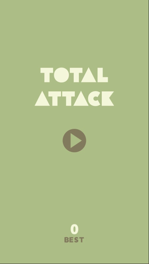 Total Attack Game Welcome Screen Screenshot.