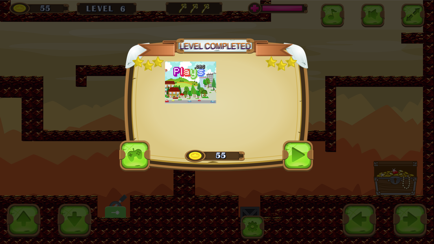 Toto Adventure Game Level Completed Screen Screenshot.