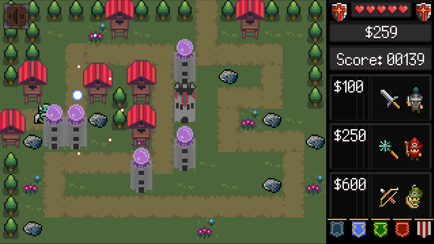 Tower Defense Kingdom Game Magical Wizard Towers Screenshot.