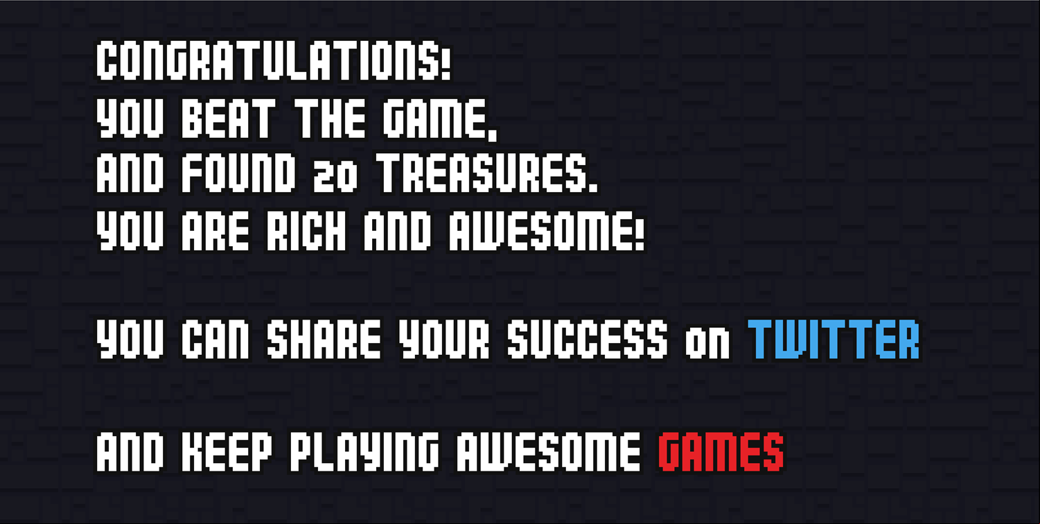 Tower Loot Game Beat Screen Screenshot.