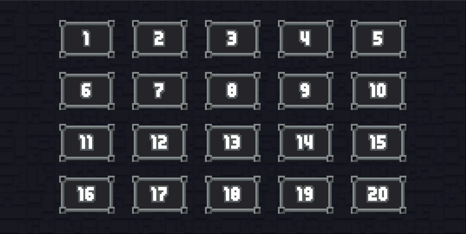 Tower Loot Game Level Select Screen Screenshot.