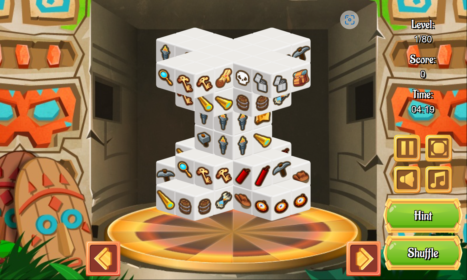 Travelers Quest Game Level Start Screenshot.