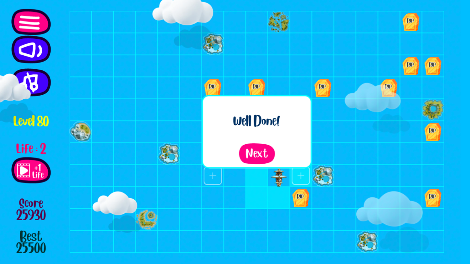 Treasure of Sea Game Beat Screen Screenshot.