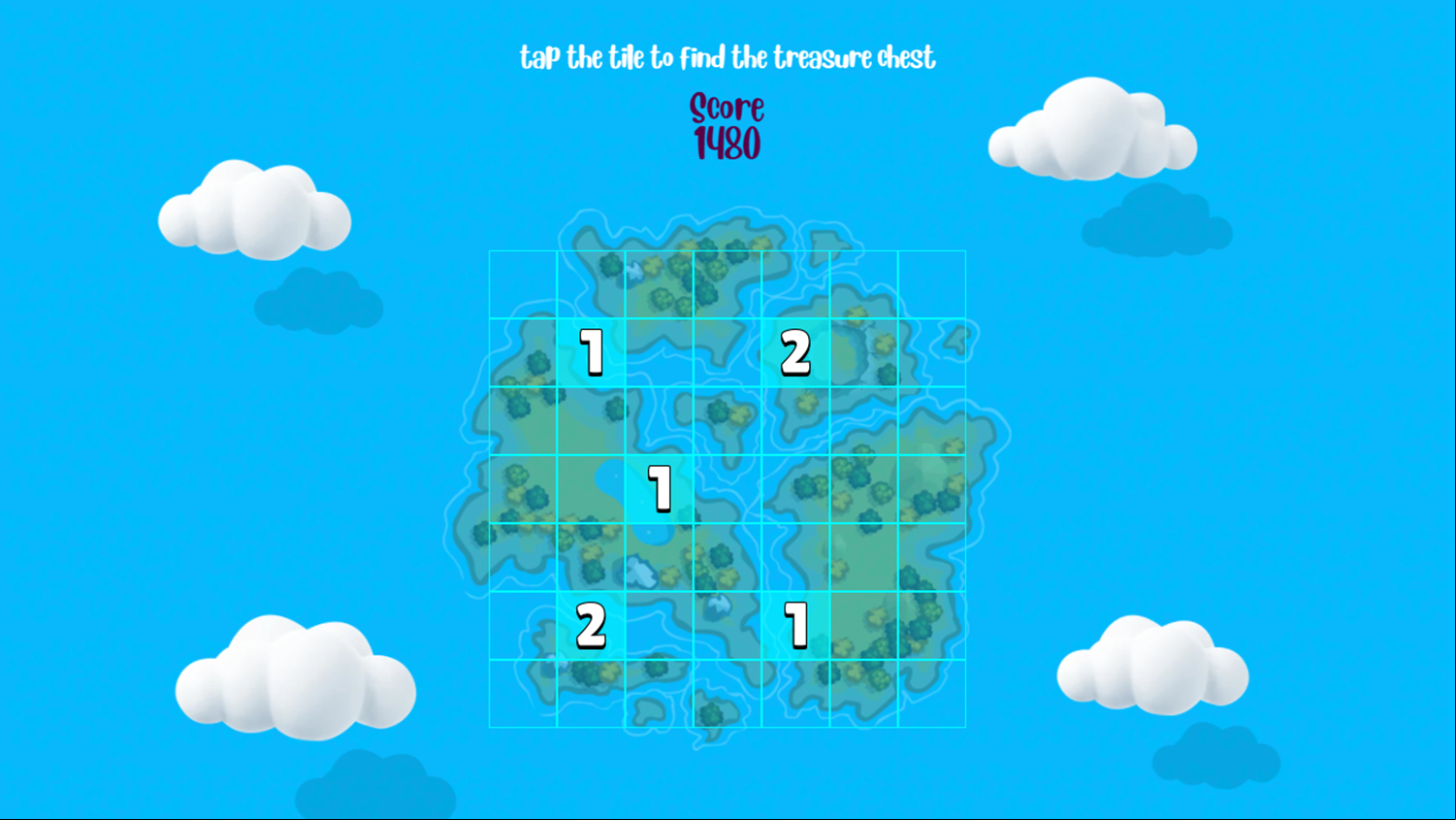 Treasure of Sea Game Hidden Treasure Chest Search Screenshot.