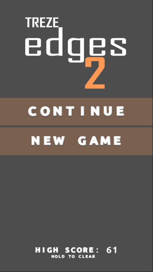 Treze Edges 2 Game Over Screenshot.