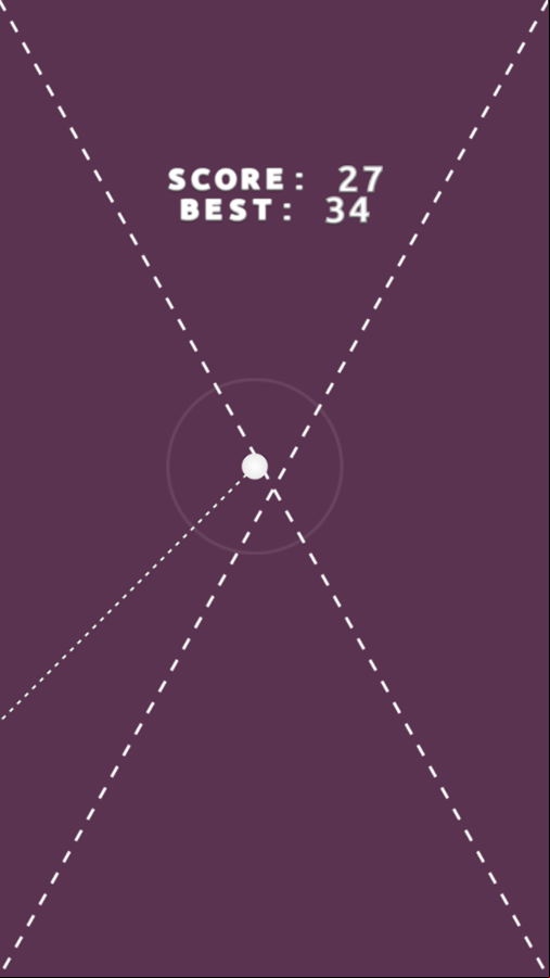Treze Edges Game Over Screenshot.