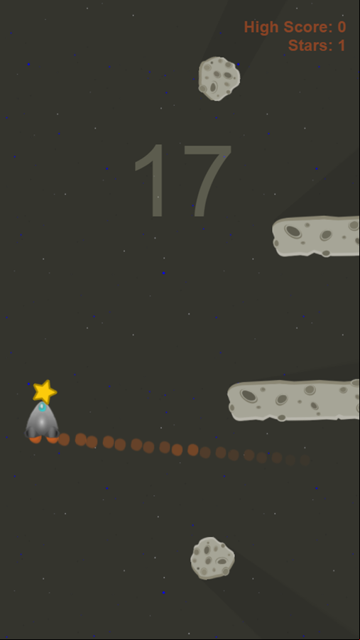 Treze Rocket Game Play Screenshot.