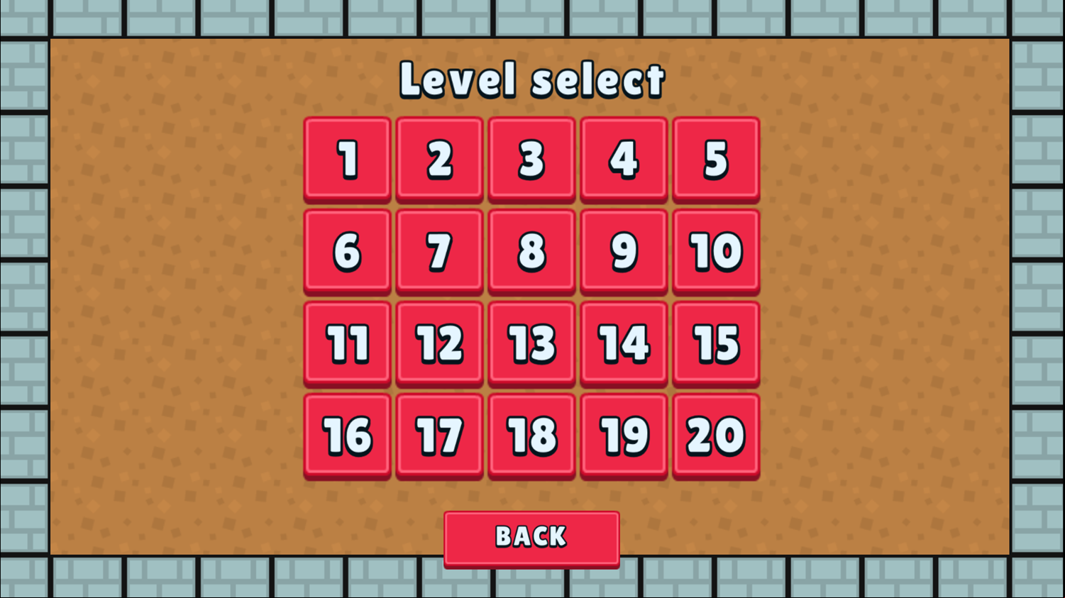 Triangle Tactics Game Level Select Screen Screenshot.
