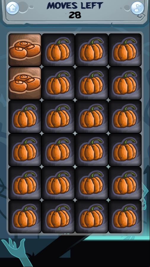 Trick or Treat Game Play Screenshot.