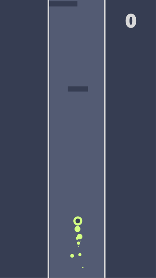 Tunnel Race Game Start Screenshot.