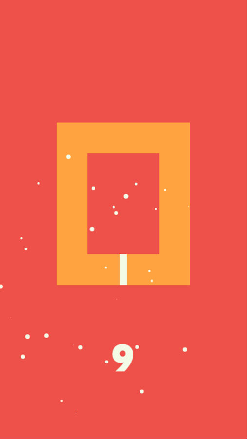Turn Dot Game Over Screenshot.