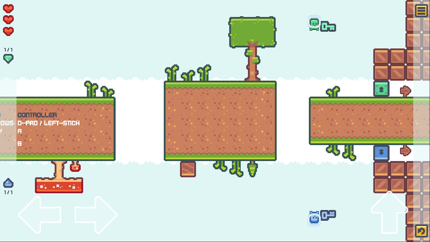 Two Aliens Adventure Plus Game Level Play Screenshot.