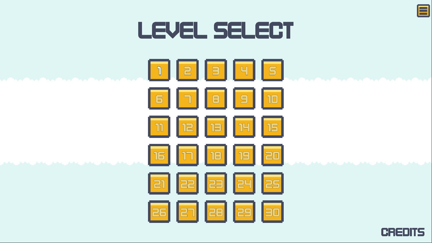 Two Aliens Adventure Plus Game Level Select Screenshot.