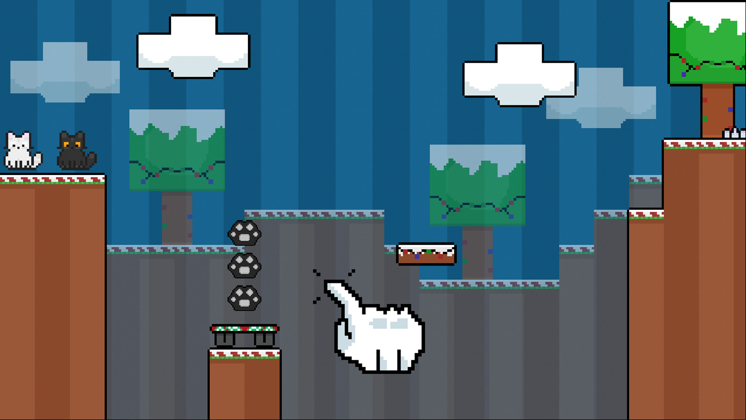 Two Cat Cute Game Level Progress Screenshot.