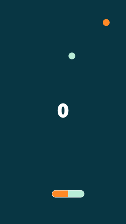 Two Colors Catcher Game Start Screenshot.