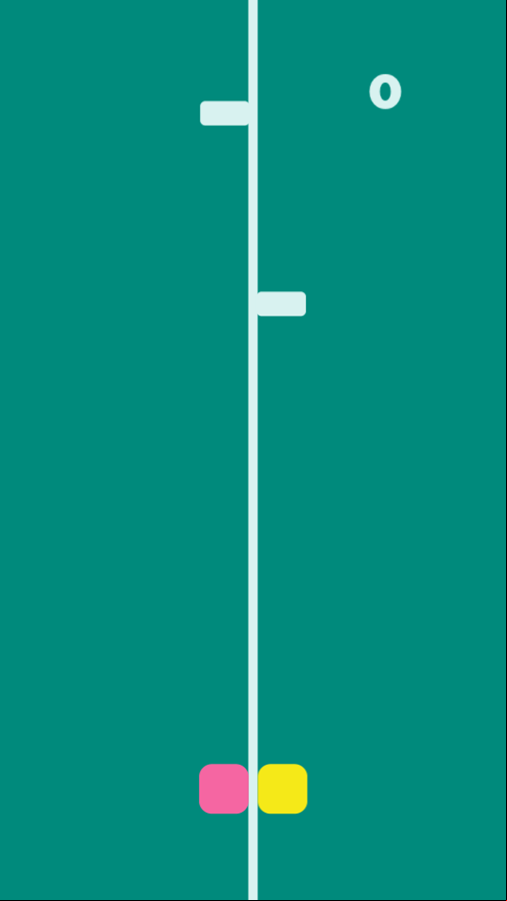 Two Cubes Game Start Screenshot.
