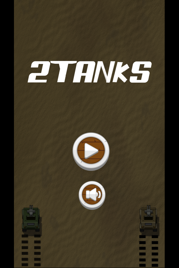 Two Tanks Game Welcome Screenshot.