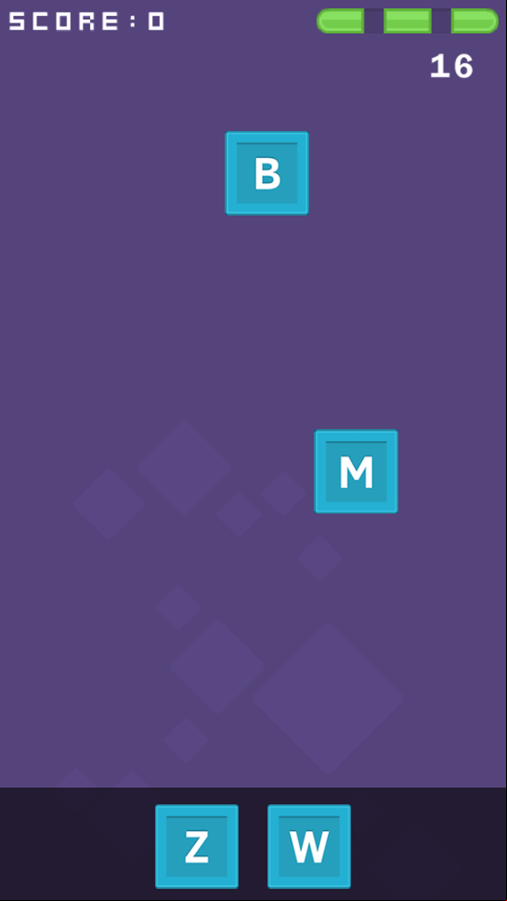 Type Fast Game Start Screenshot.