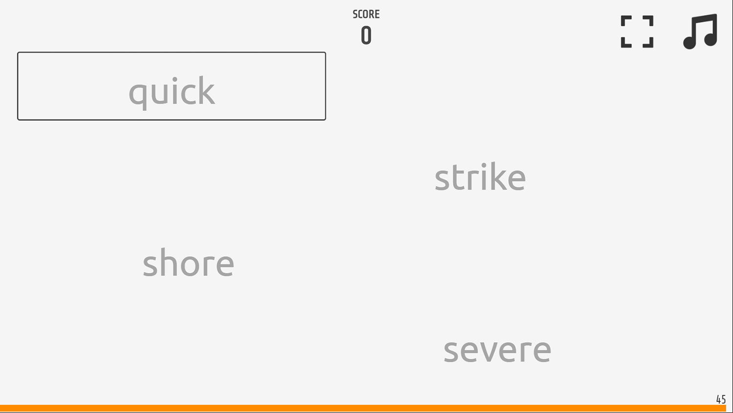 Typing Battle Game Screenshot.