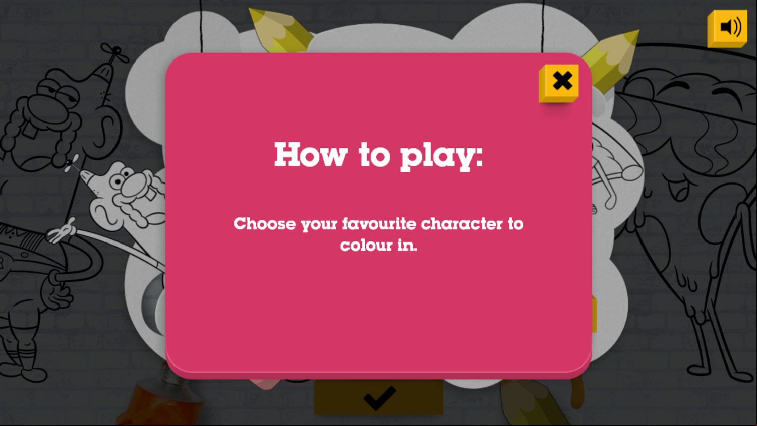 Uncle Grandpa Color In Game How To Play Screenshot.