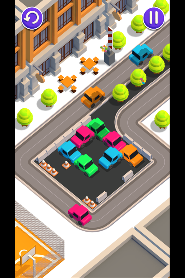 Unpark Jam Multiple Cars Exiting Screenshot.
