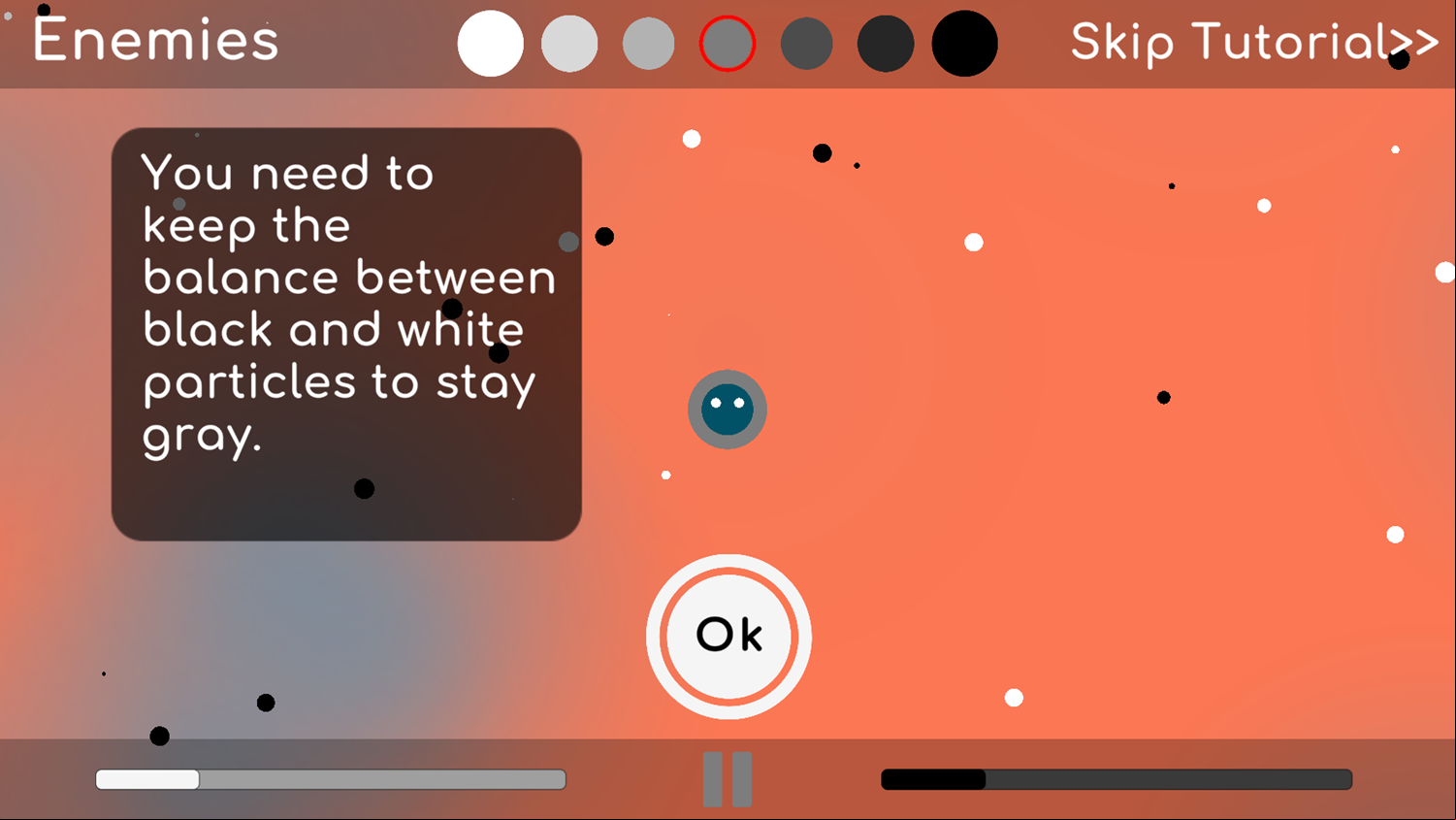 Unwanted Gray Game Tutorial Screenshot.