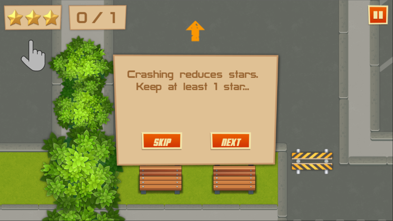 Valet Parking Game How To Play Screenshot.