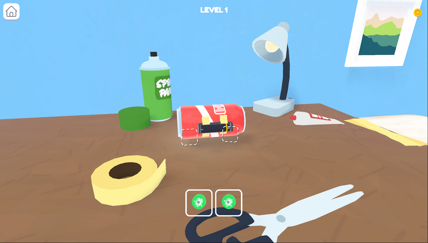 Vehicle Factory Game Level Start Screenshot.