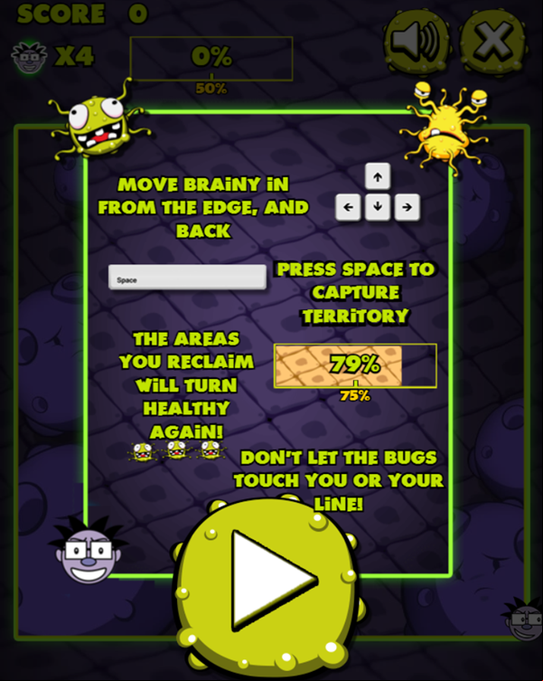Virus Attack Game How To Play Screenshot.