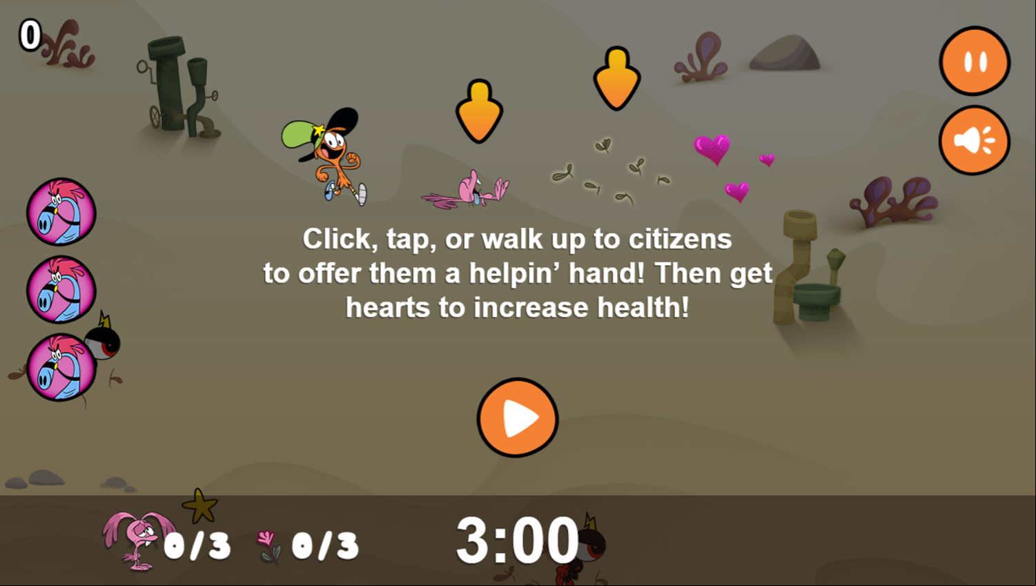 Wander Over Yonder the Helpin' Hands Game Play Tips Screenshot.