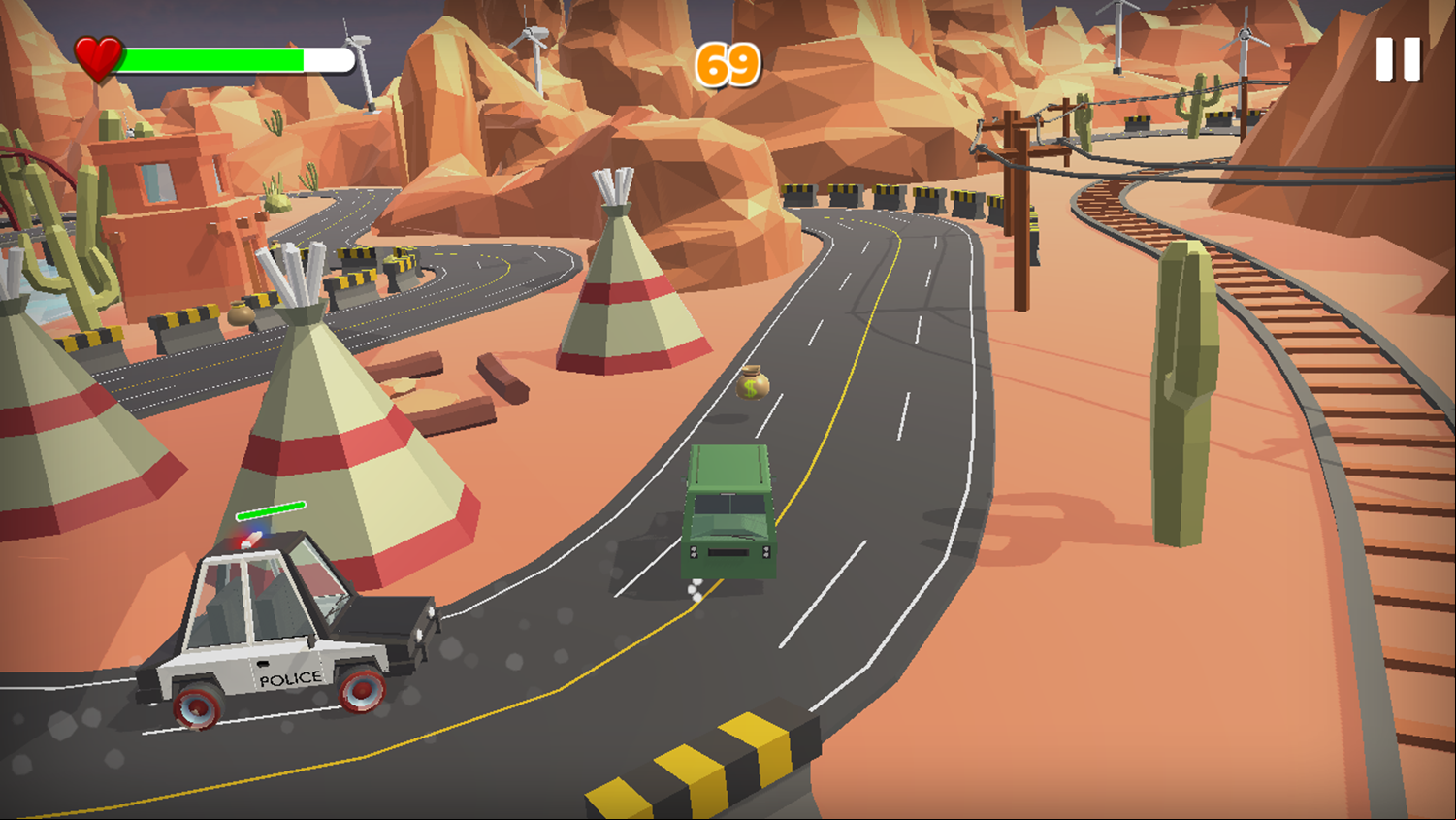 Wanted The Chase Begins Game Play Screenshot.