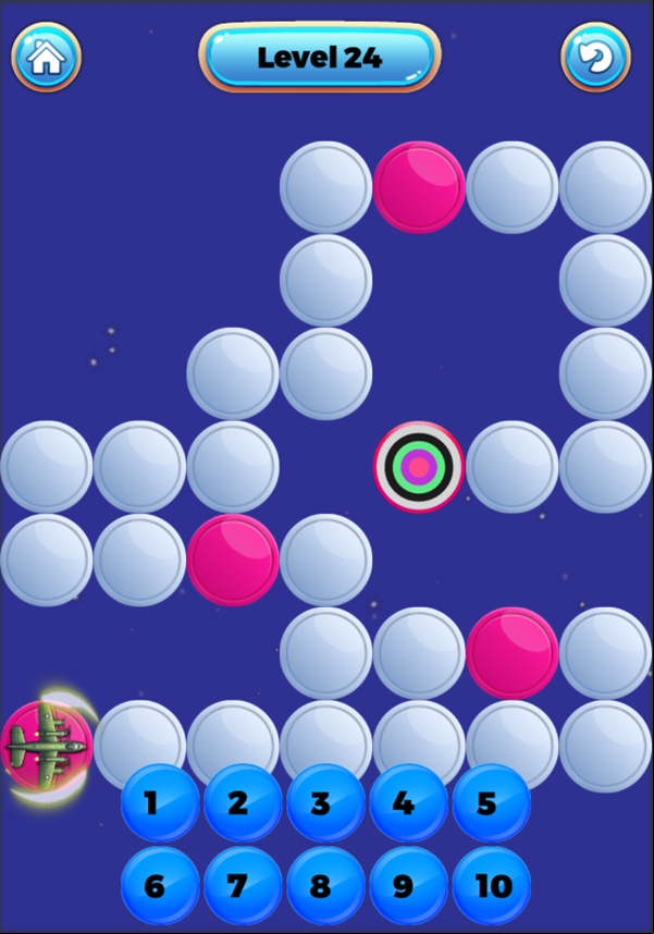 Warplane Racing Game Level Challenge Screenshot.
