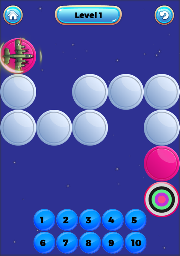 Warplane Racing Game Level Start Screenshot.