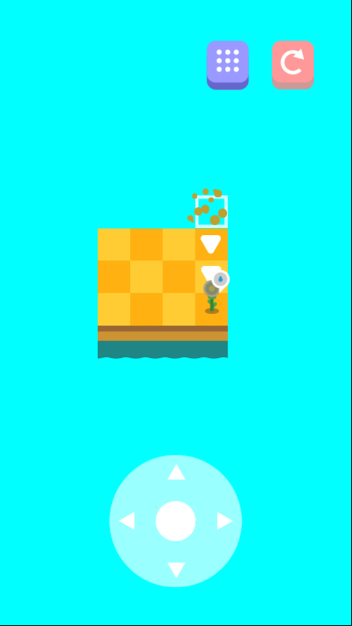 Water Way Game Level Play Screenshot.