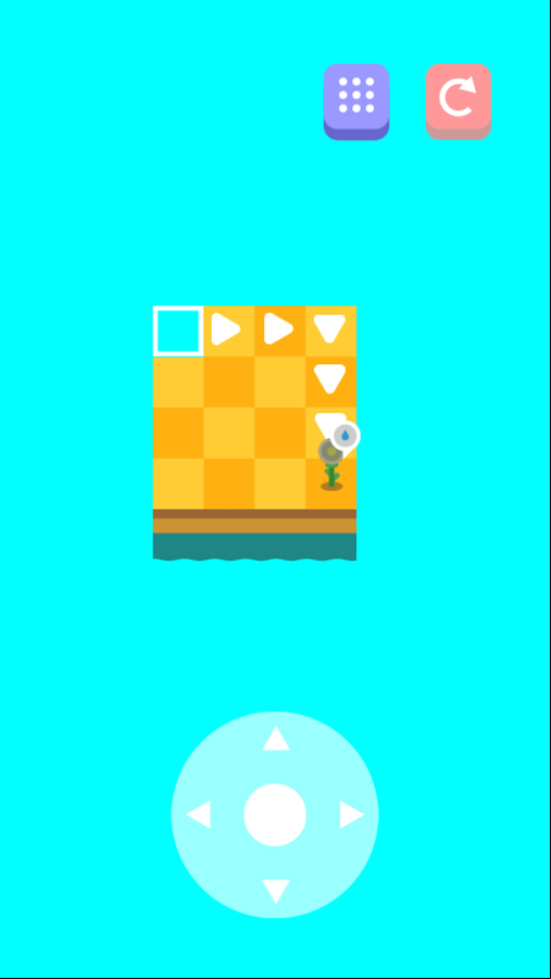 Water Way Game Level Start Screenshot.