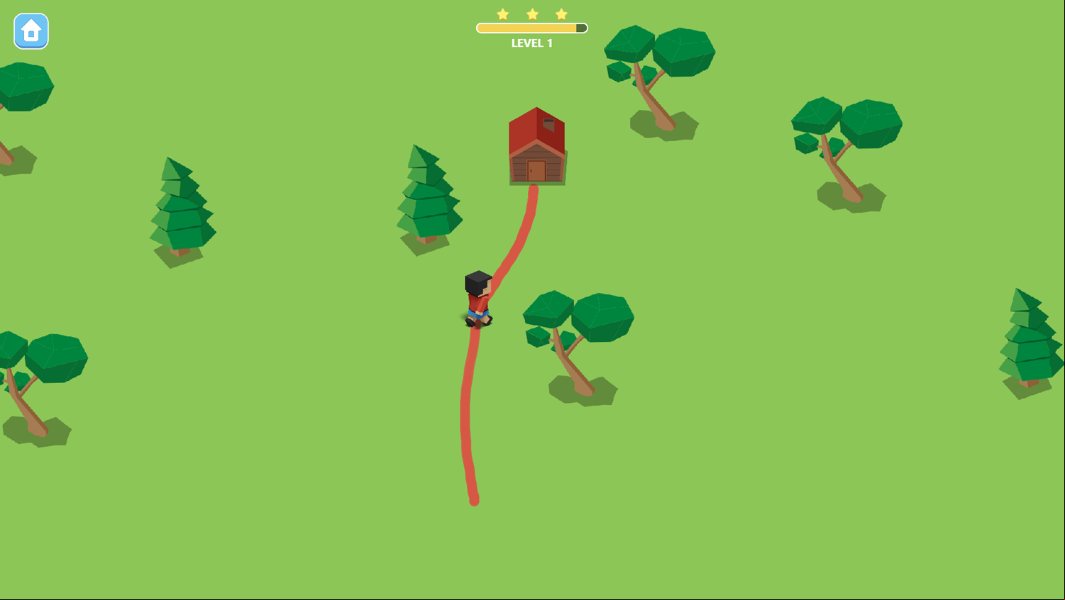 Way to Home Game Level Play Screenshot.