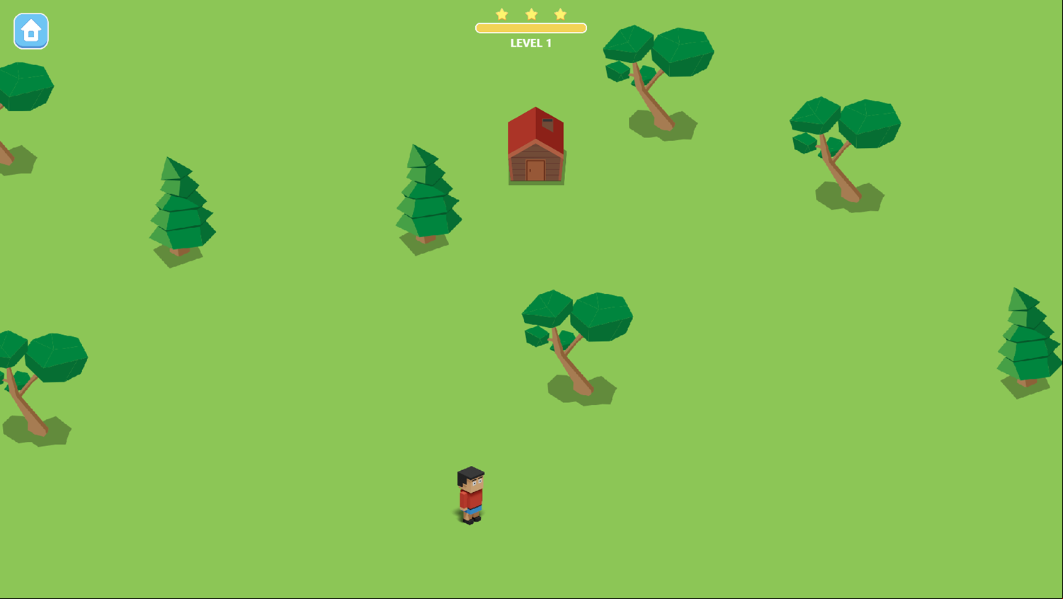 Way to Home Game Level Start Screenshot.