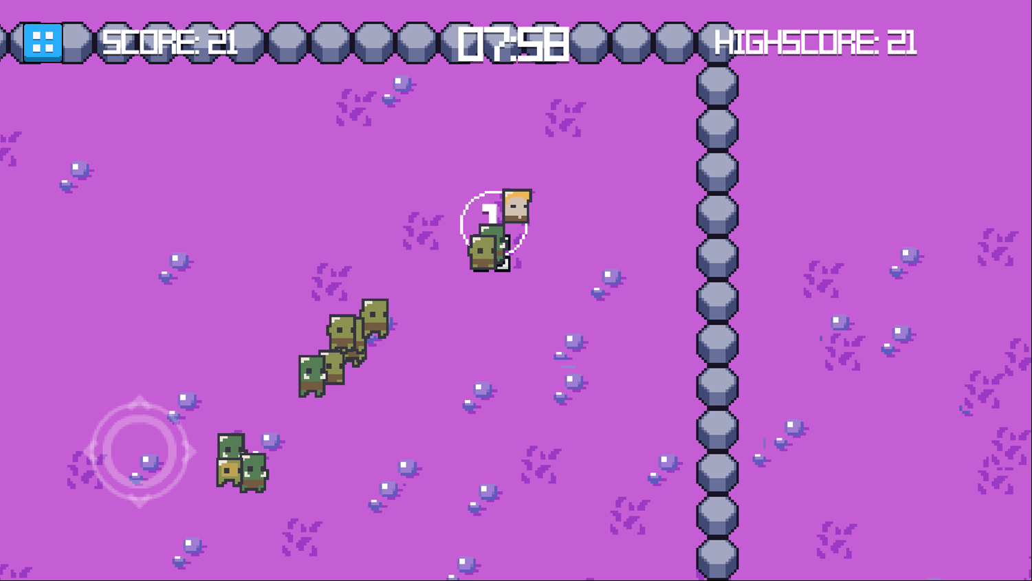 Weapon Zone Game Over Screenshot.