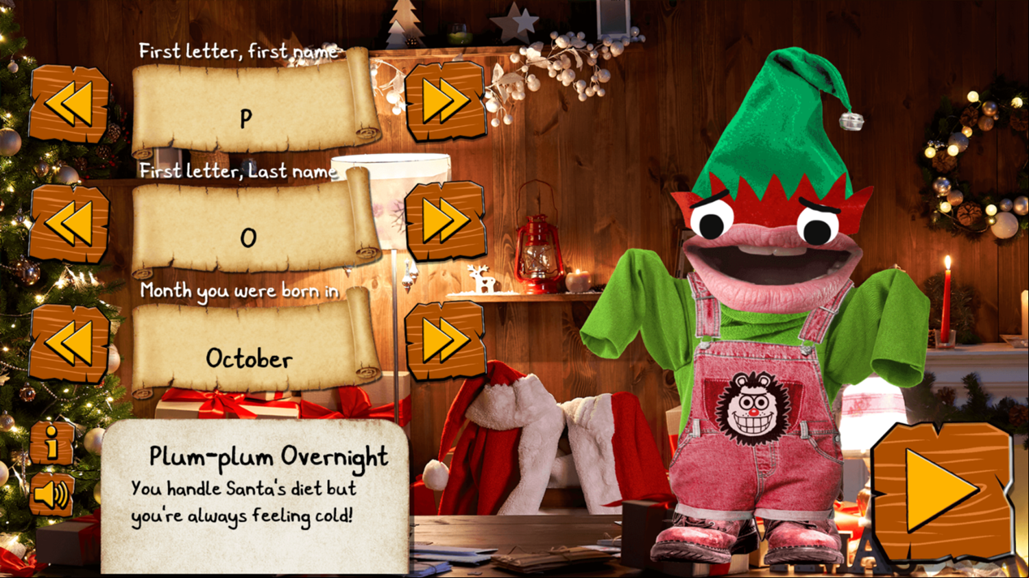 What's Your Elf Name Game Result Screenshot.