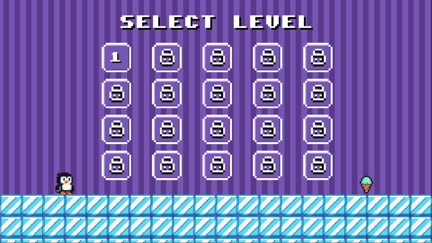 Where My Ice Cream Game Select Level Screenshot.