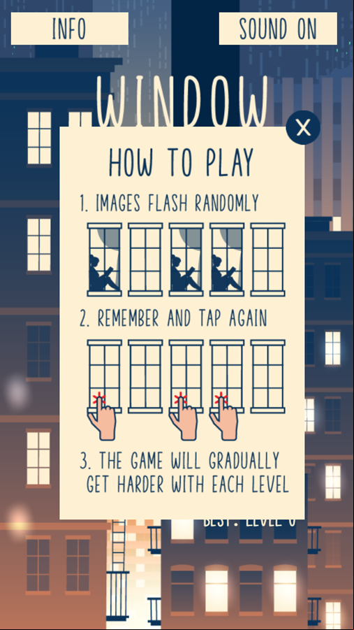 Window Memory Game How To Play Screenshot.