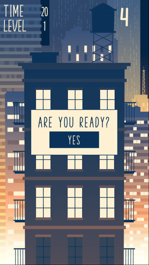 Window Memory Game Level Start Screenshot.