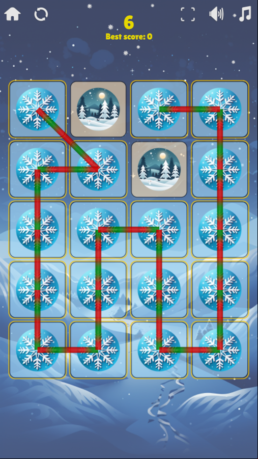Winter Wonder Symbol Merge Game Play Screenshot.