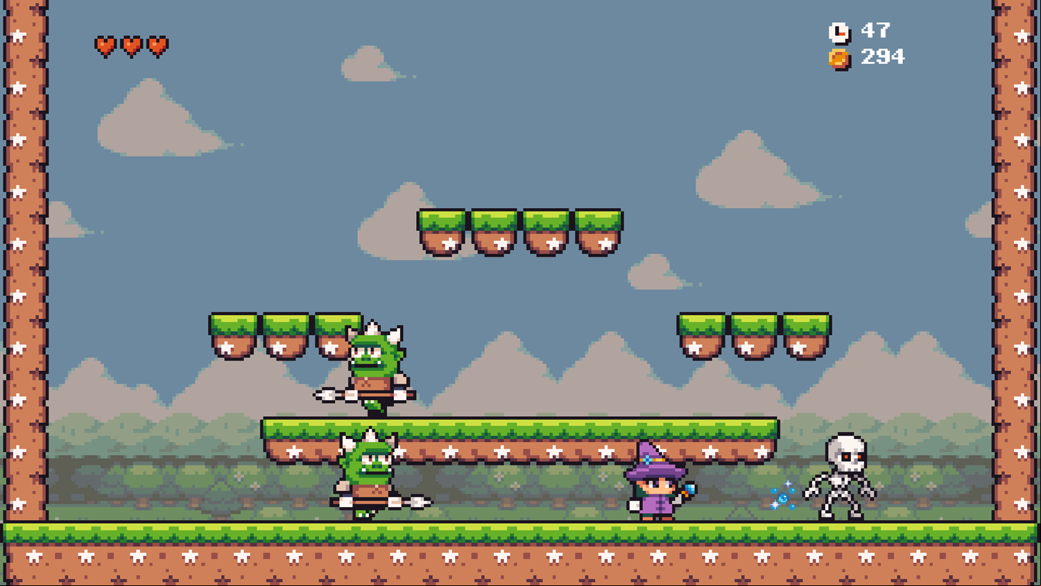 Witchesland Adventure Game Level Play Screenshot.