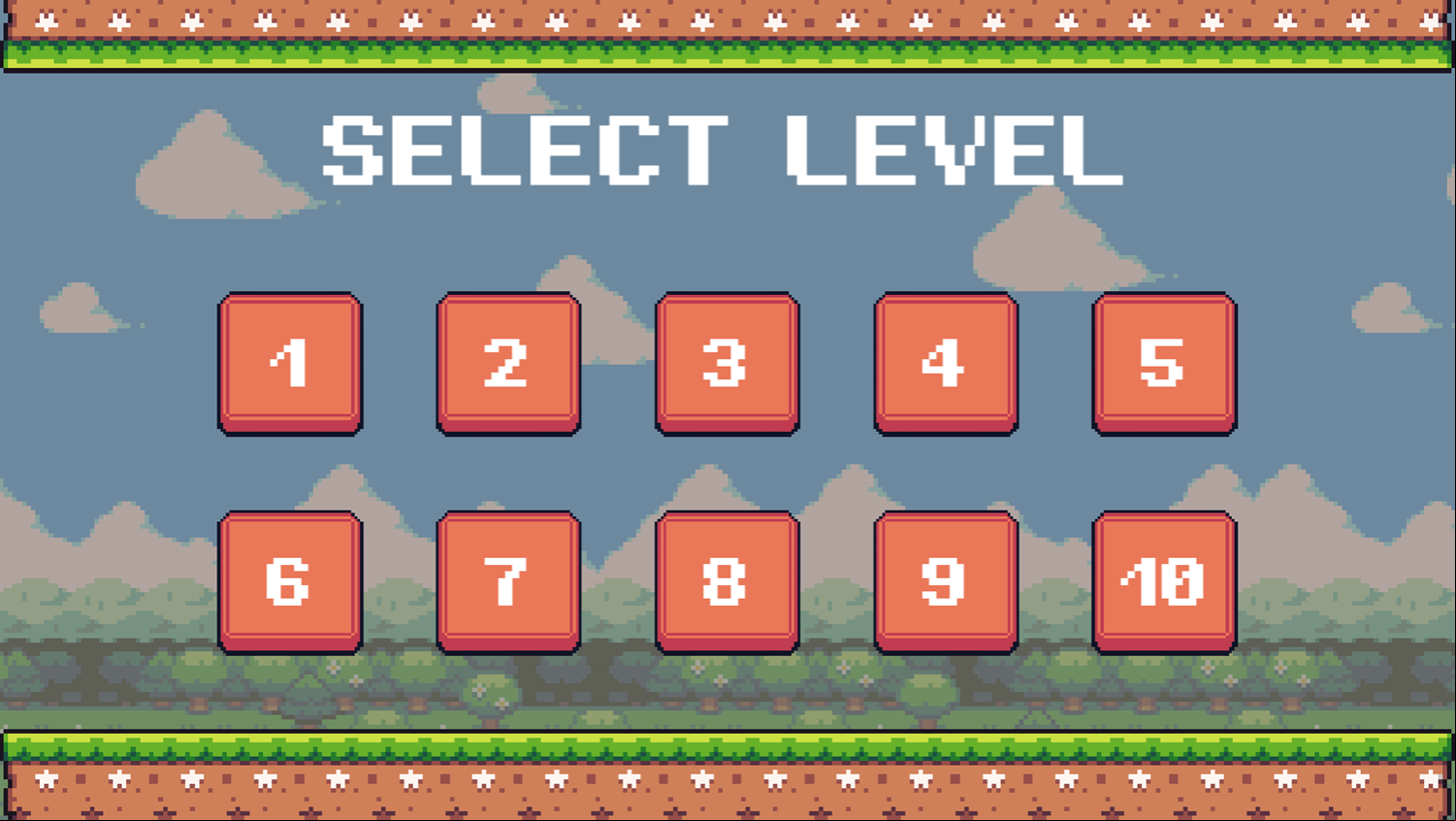 Witchesland Adventure Game Level Select Screenshot.