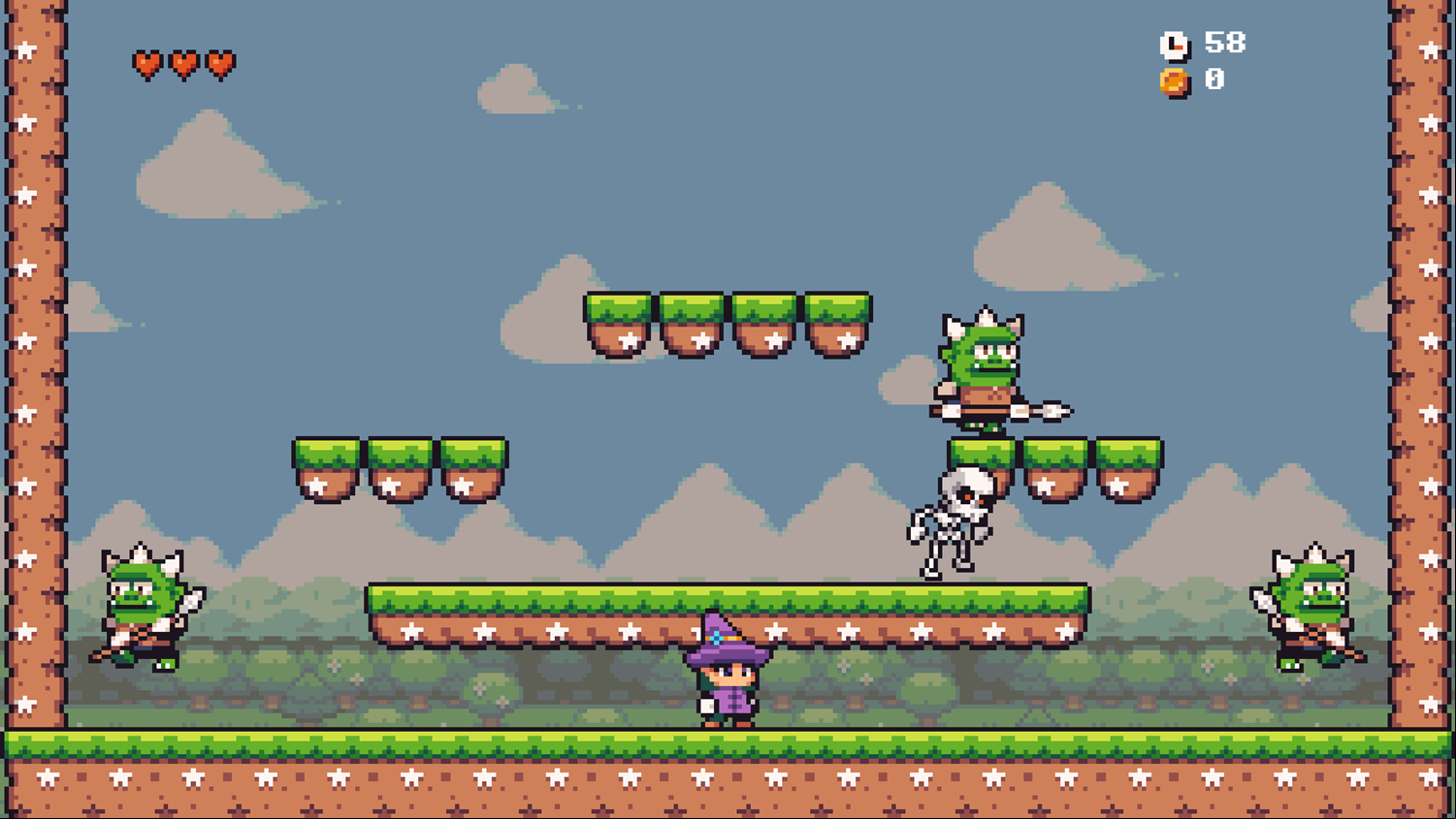 Witchesland Adventure Game Level Start Screenshot.