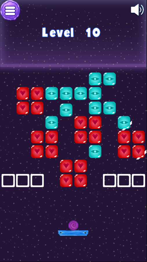 Wizard Brick Breaker Game Level Progress Screenshot.