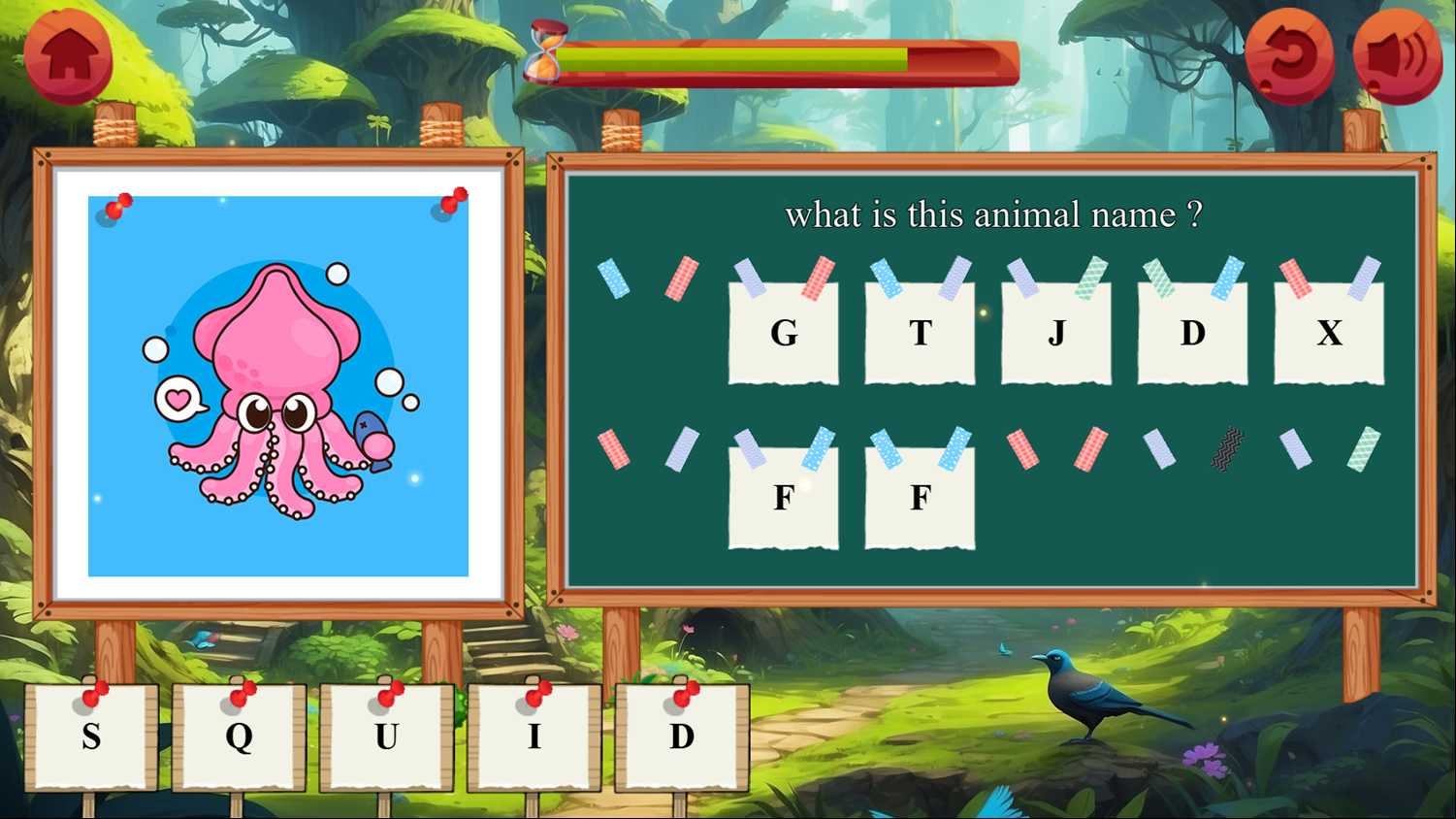 Word Matching Game Answer Screenshot.